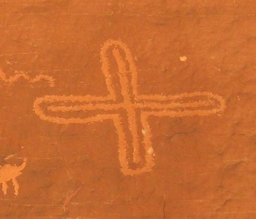 outlined cross